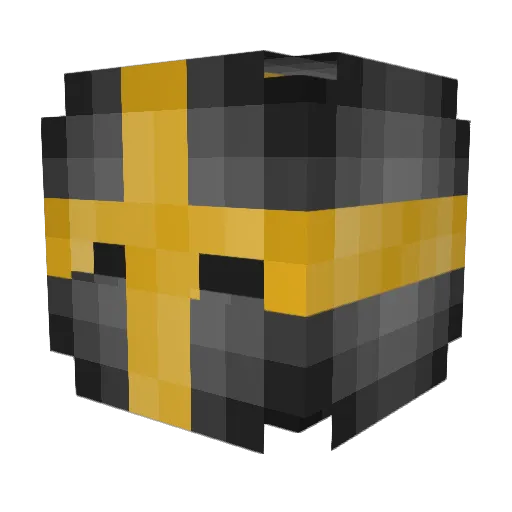 Hasjes Minecraft avatar head, 3D render