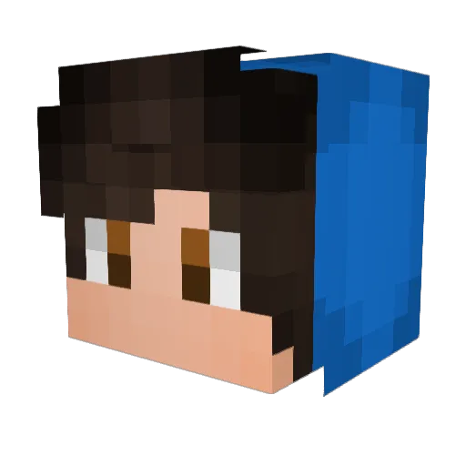 Haskinoo Minecraft avatar head, 3D render