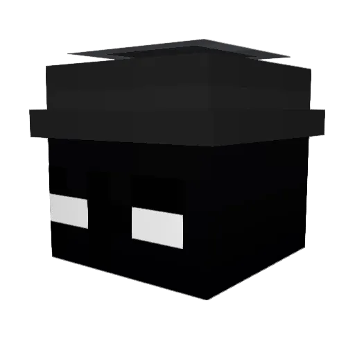 Haskiya Minecraft avatar head, 3D render
