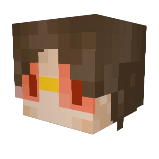 Haslerin Minecraft avatar head, 3D render