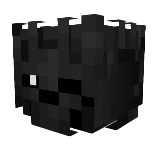 HaslundVenom Minecraft avatar head, 3D render