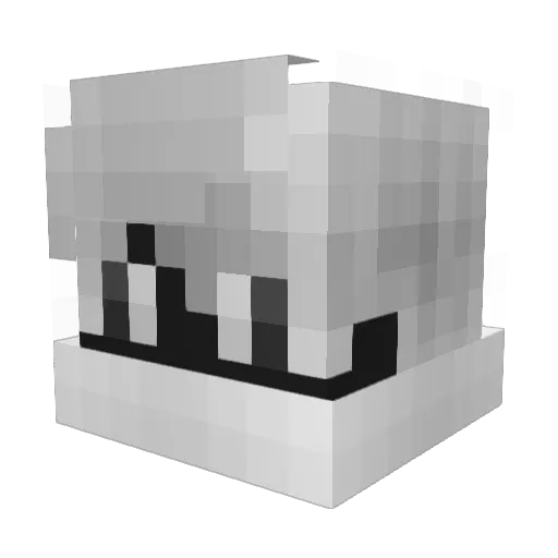 Hasnoow Minecraft avatar head, 3D render