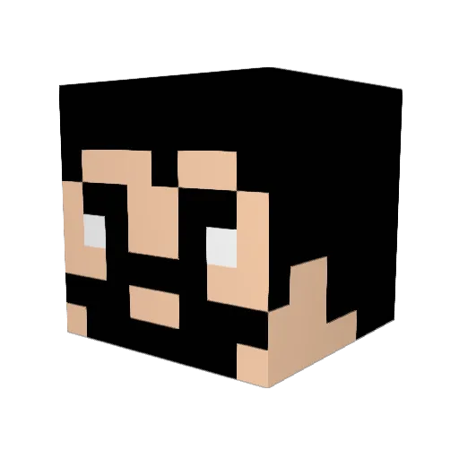 Hason_86 Minecraft avatar head, 3D render