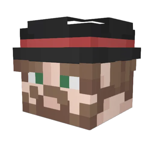 Hassium__ Minecraft avatar head, 3D render