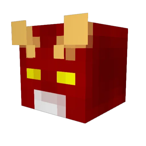Hasssser Minecraft avatar head, 3D render