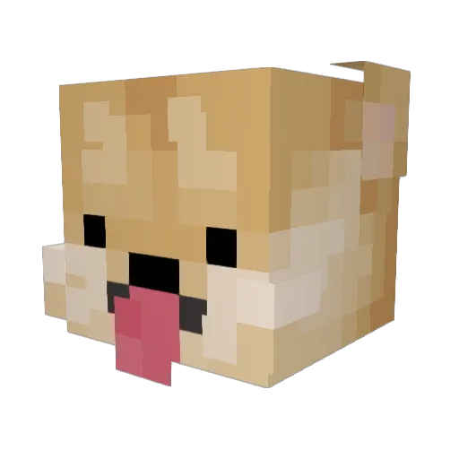 Hastaaaa Minecraft avatar head, 3D render