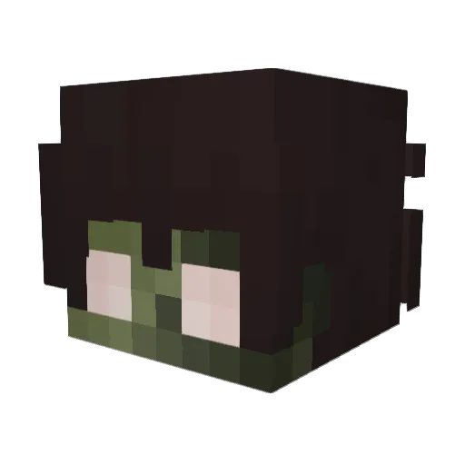 Hasteify Minecraft avatar head, 3D render