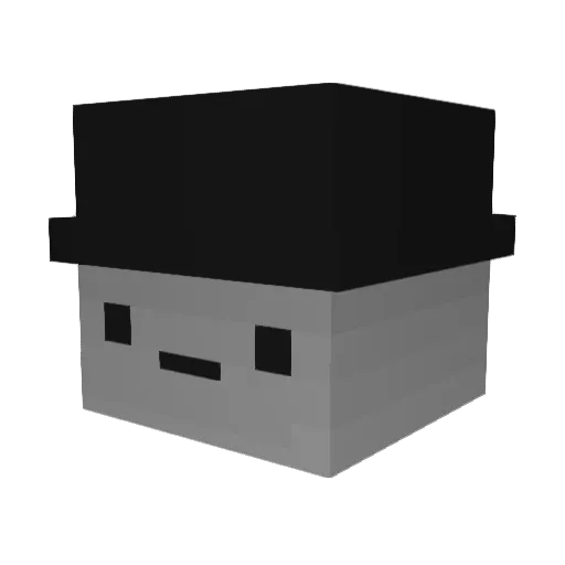 Hastinggs Minecraft avatar head, 3D render