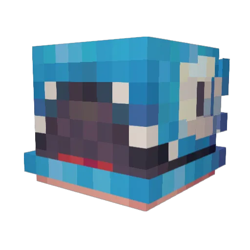 HastyHatsy Minecraft avatar head, 3D render