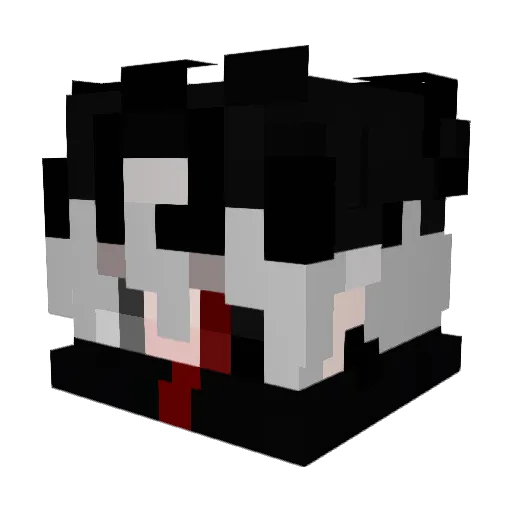HasukiOden Minecraft avatar head, 3D render