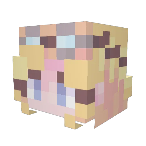 HasukyMC Minecraft avatar head, 3D render