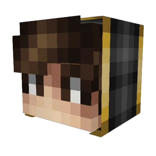 HasuneMiku Minecraft avatar head, 3D render