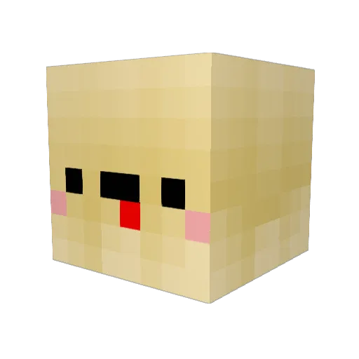 HatBock Minecraft avatar head, 3D render