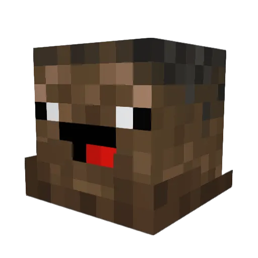 HatRad Minecraft avatar head, 3D render