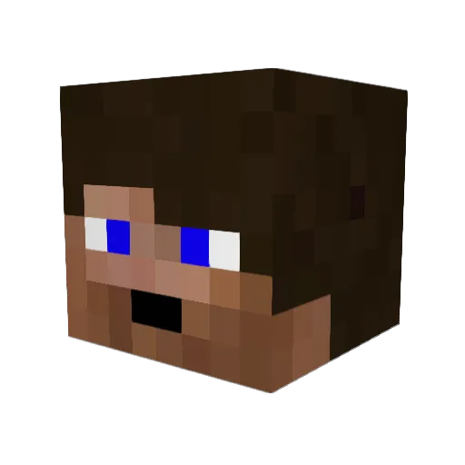 HatShot Minecraft avatar head, 3D render