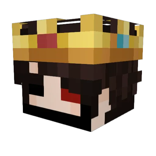 HatZuMC Minecraft avatar head, 3D render