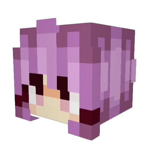 Hata_No_Chaos Minecraft avatar head, 3D render