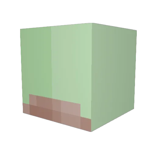 Hataaa Minecraft avatar head, 3D render