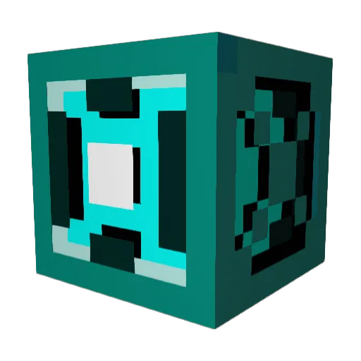 Hatback Minecraft avatar head, 3D render