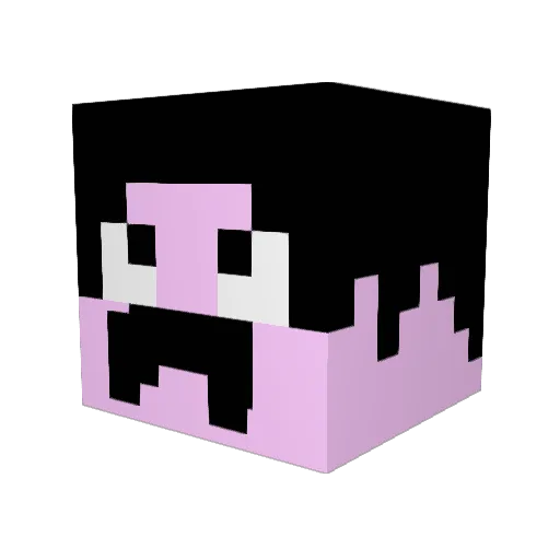 Hatberg Minecraft avatar head, 3D render