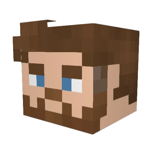 Hatchetman5985 Minecraft avatar head, 3D render