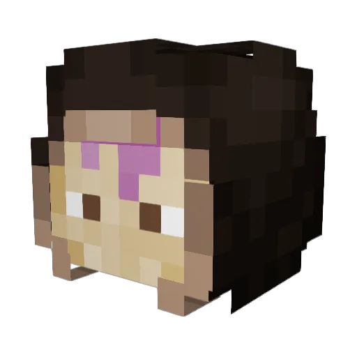 HatchetmanYT Minecraft avatar head, 3D render