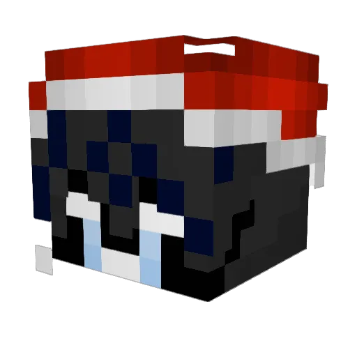 Hatchlin Minecraft avatar head, 3D render