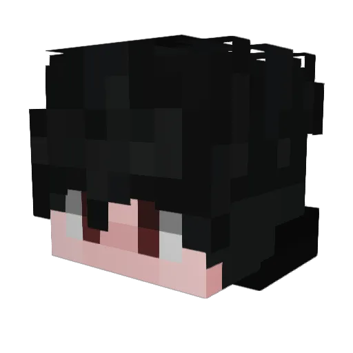 Hatchou Minecraft avatar head, 3D render
