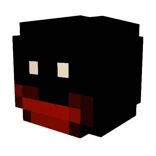 HateGiver Minecraft avatar head, 3D render