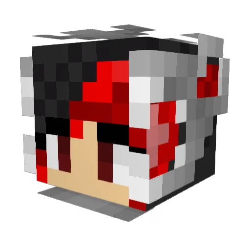 HateIt_ Minecraft avatar head, 3D render