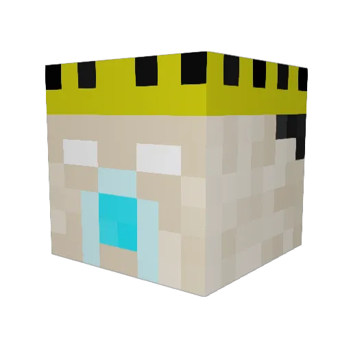 Hated_GR Minecraft avatar head, 3D render