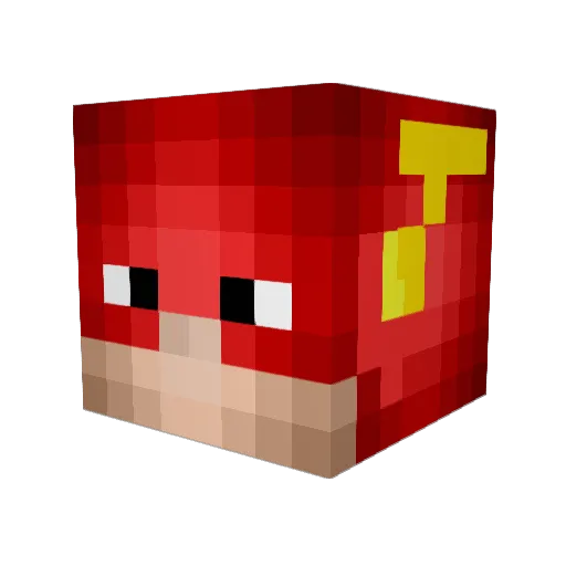 Hatezic Minecraft avatar head, 3D render