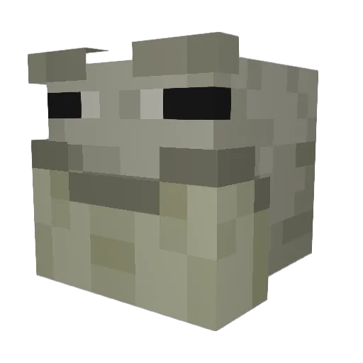 Hathaswag Minecraft avatar head, 3D render