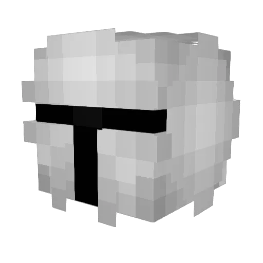 Hathex Minecraft avatar head, 3D render