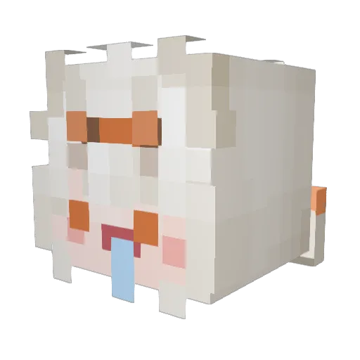 HatiHati_ Minecraft avatar head, 3D render
