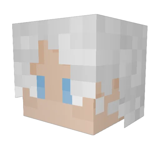 Hatman492 Minecraft avatar head, 3D render