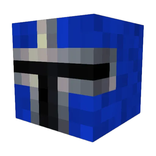 Hatmane Minecraft avatar head, 3D render
