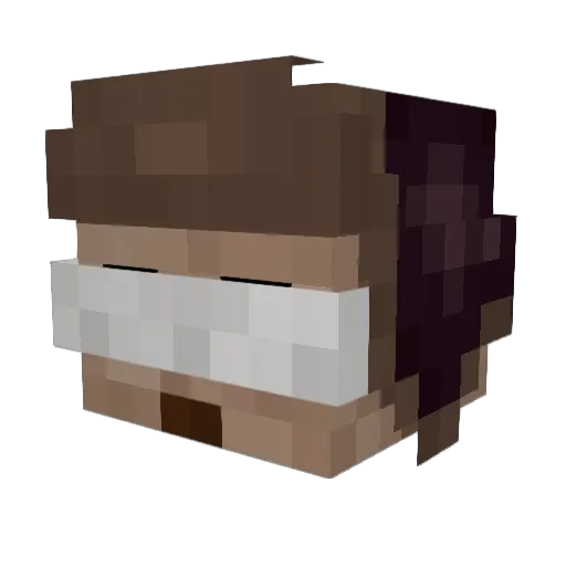 HatorNator Minecraft avatar head, 3D render