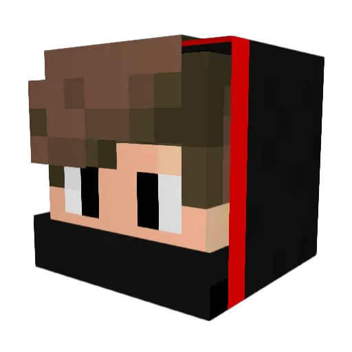 Hatschinski Minecraft avatar head, 3D render