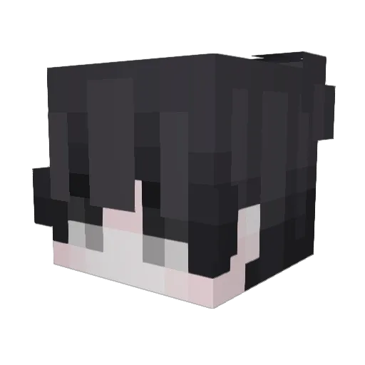 Hatsu_74 Minecraft avatar head, 3D render