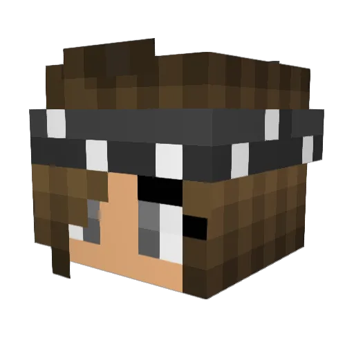 HattiePat Minecraft avatar head, 3D render