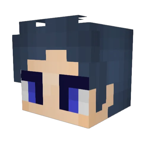 HattoWolf Minecraft avatar head, 3D render