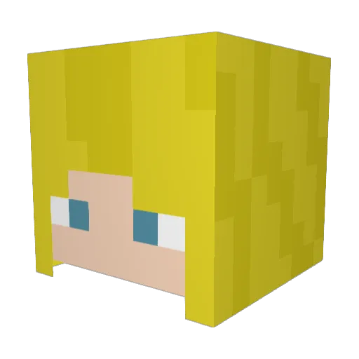 HattyDrago Minecraft avatar head, 3D render
