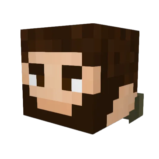 HaubentaucherDE Minecraft avatar head, 3D render