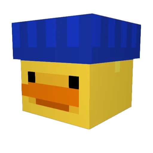 Haubold_BB Minecraft avatar head, 3D render