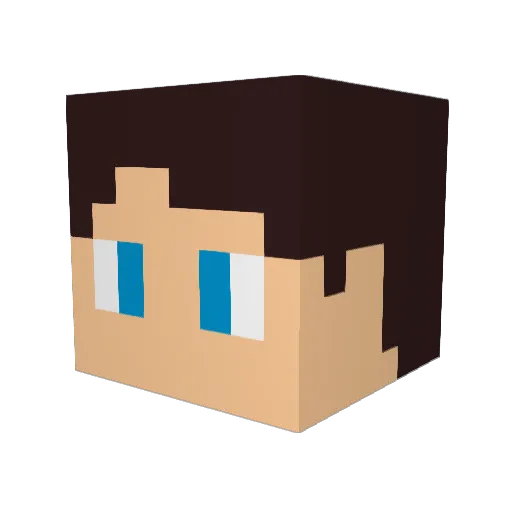 Haugen2610 Minecraft avatar head, 3D render
