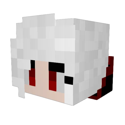 Haugurinn Minecraft avatar head, 3D render