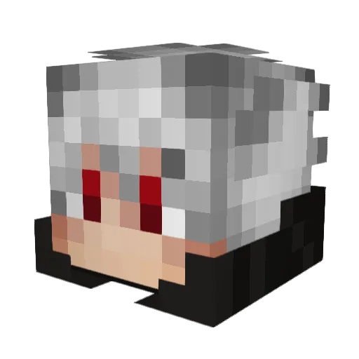 Haukwz Minecraft avatar head, 3D render