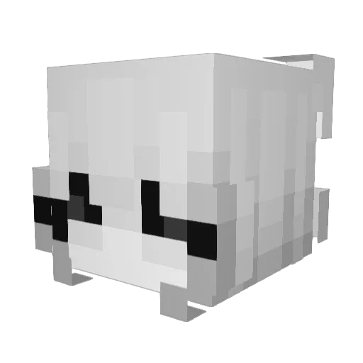 Haul01 Minecraft avatar head, 3D render
