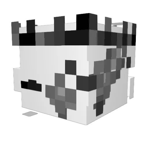 Haun1er Minecraft avatar head, 3D render